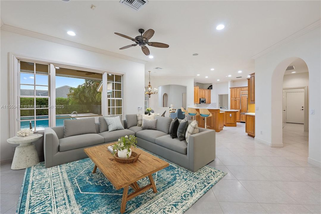 Family Room Staged