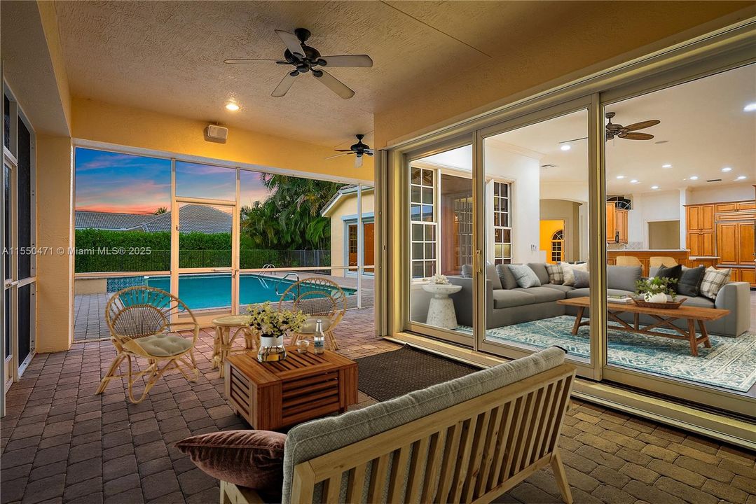 Pool Lanai Staged