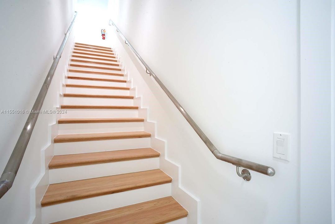 Stairway to Second floor office