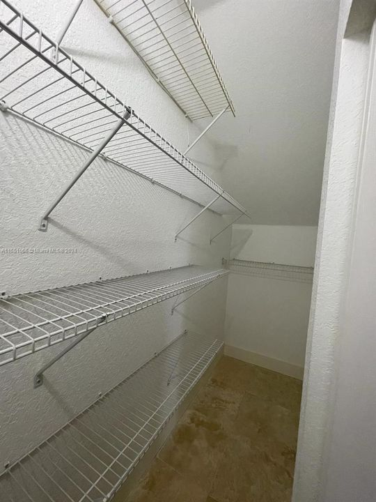 Storage closet first floor