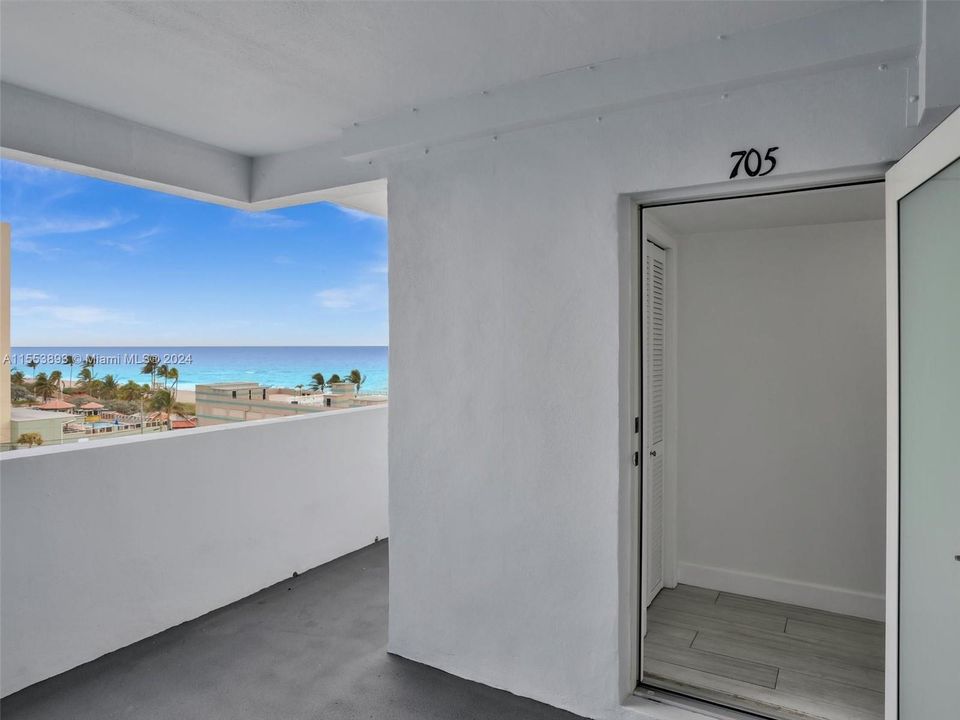 Ocean views as soon as you step outside the apartment.