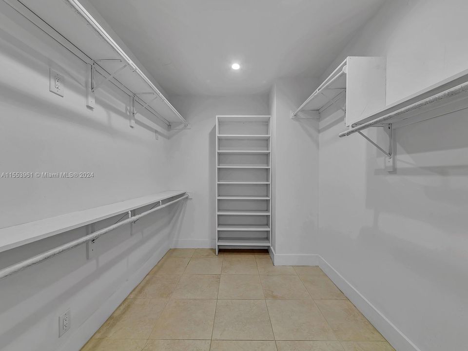 Master bedroom closet