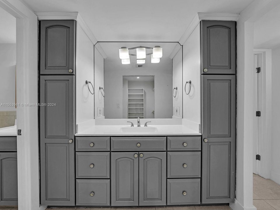 Master Bath vanity and sink