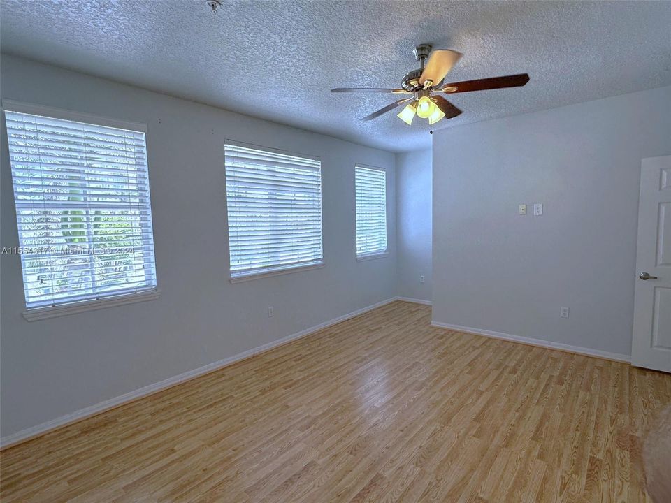 Main bedroom windows anc desk nook