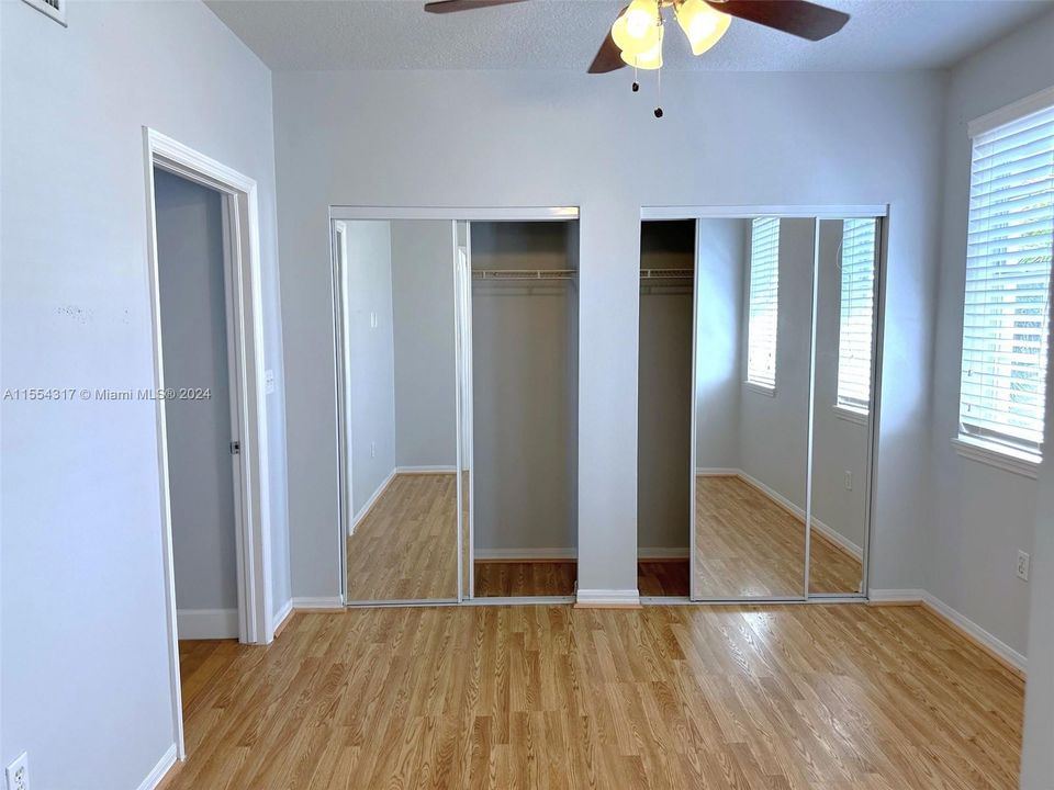 2nd Bedroom on 3rd Floor, Mirrored Closets
