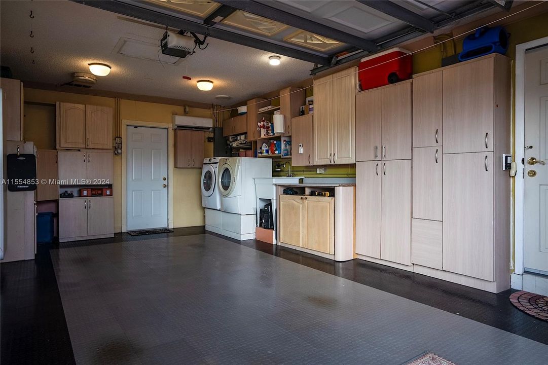 Washer & Dryer plus Storage Cabinetry