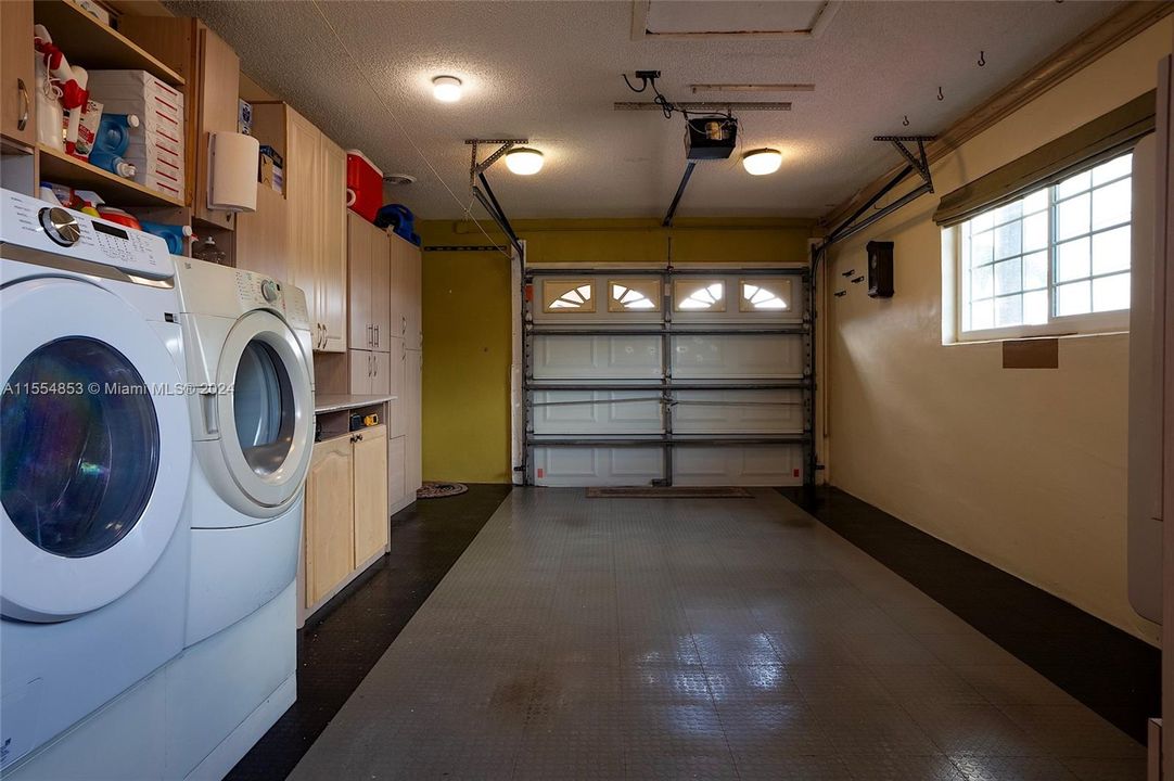 Washer & Dryer plus Storage Cabinetry