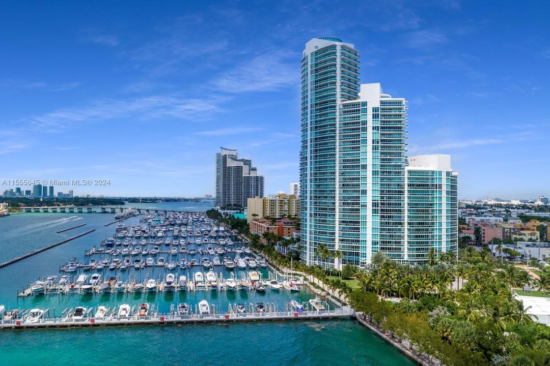 Murano at Portofino located in South of Fifth with beautiful views of the ocean, bay and city