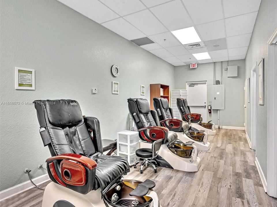 Pedicure area