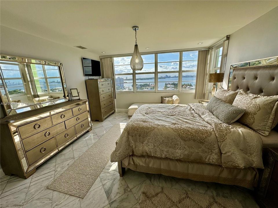 With Wide Water Views to Ocean and Downtown