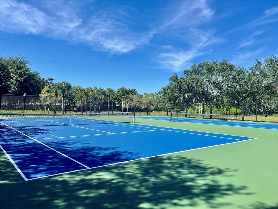 Tennis courts ready for you to start playing!