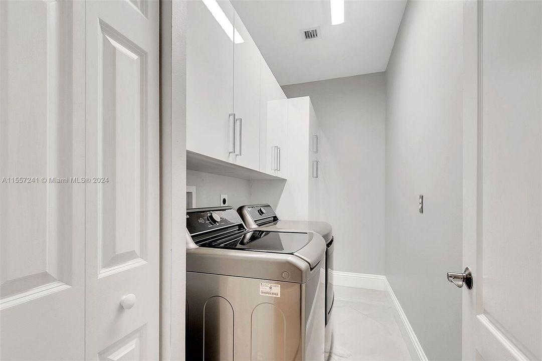Brand new Washer and Dryer on first floor with all new cabinetry!