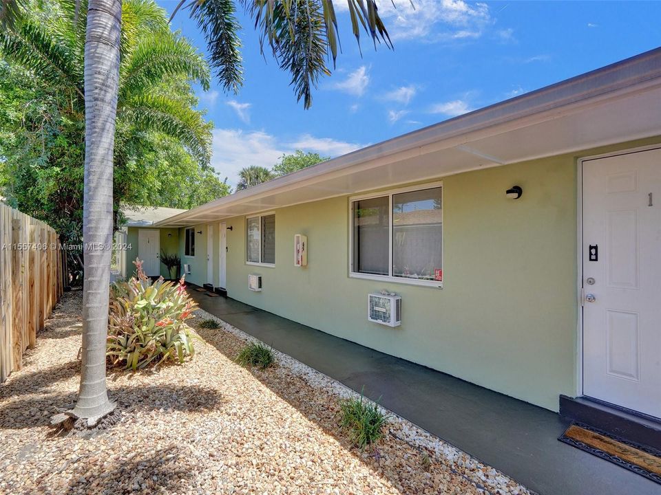 As you enter through the front gate