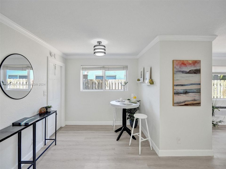 Unit 4 corner unit, staged