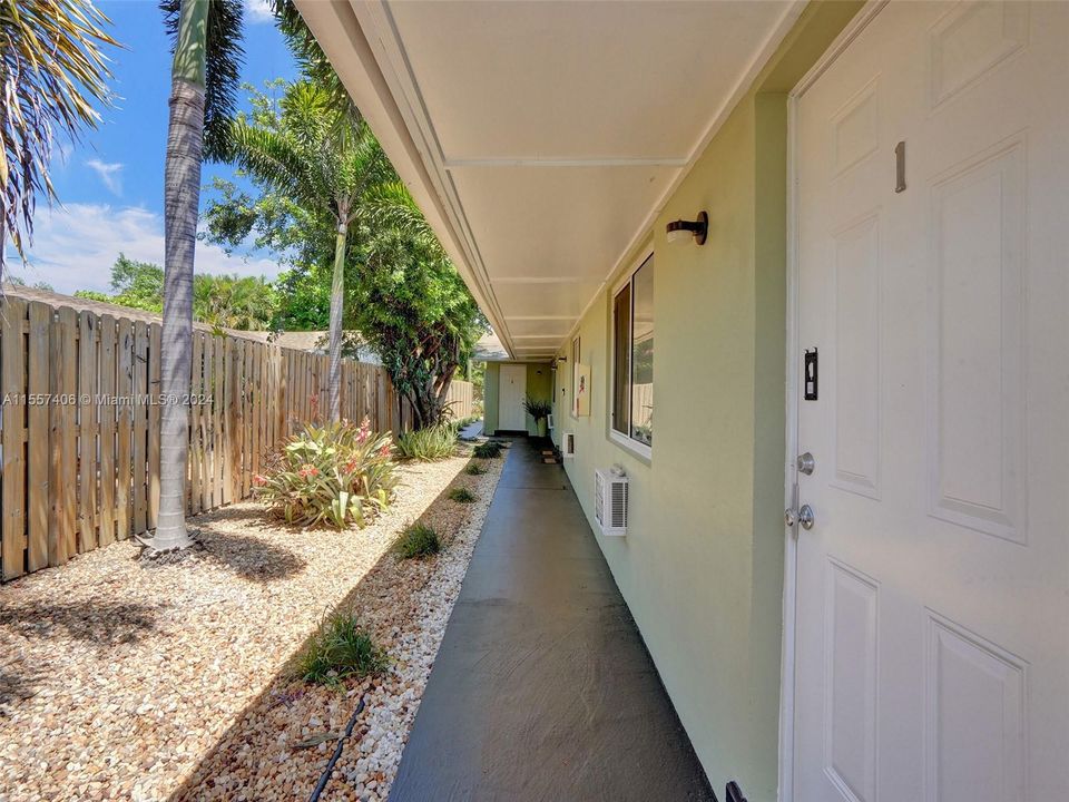 As you enter through the front gate