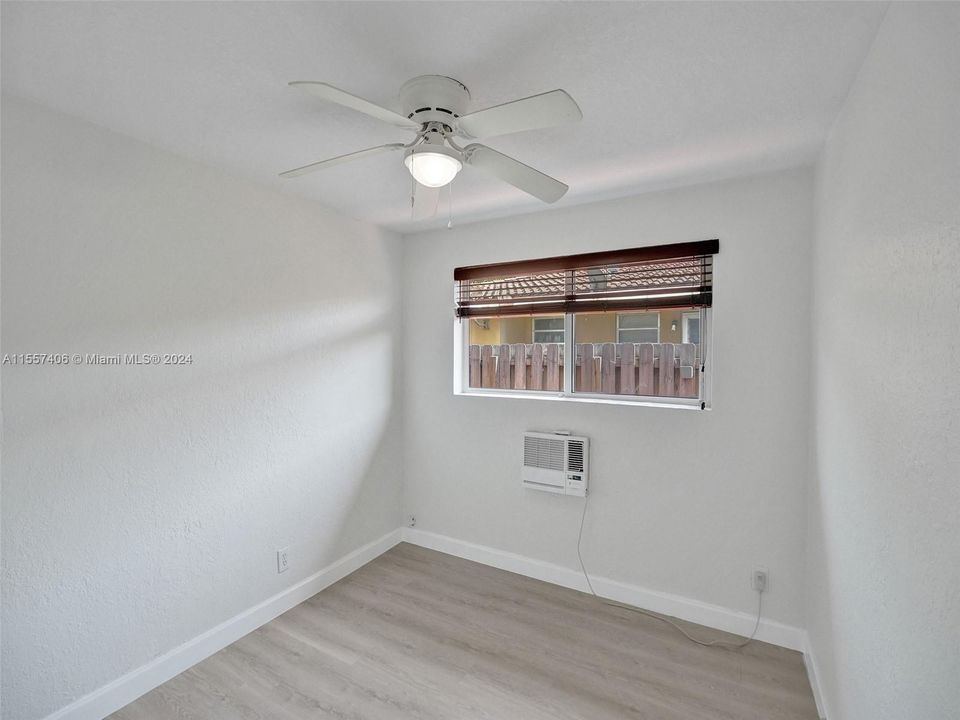 Unit 4 corner unit, 2nd bedroom, NEW AC