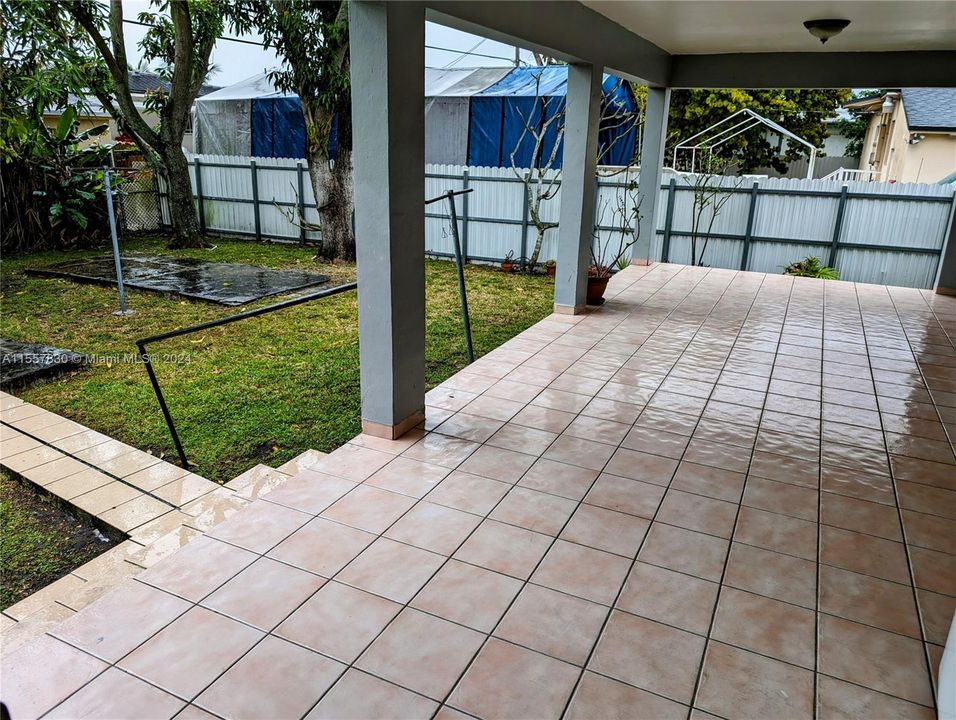 Large Outside Covered Patio