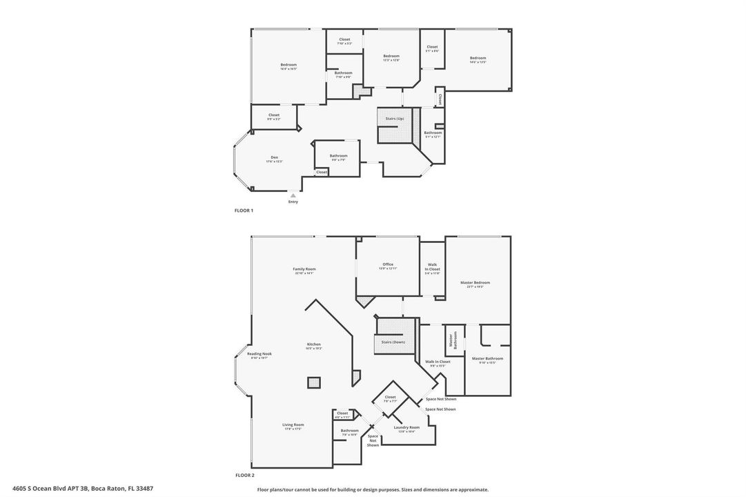 Floor plan - both levels combined