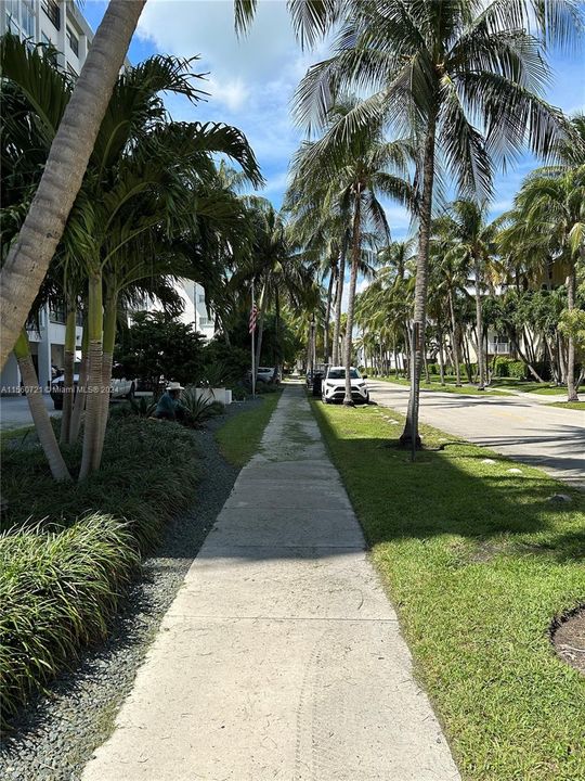sidewalk to beach
