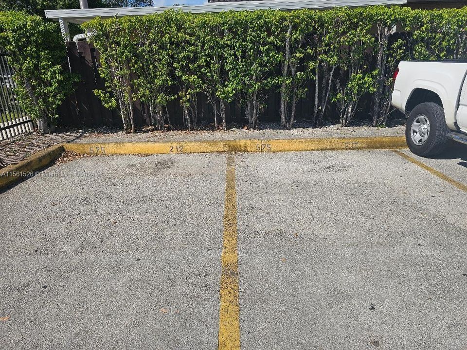 Two assigned parking spaces