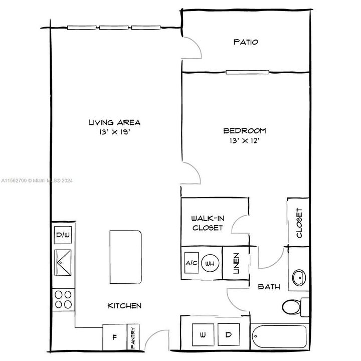 Recently Rented: $2,110 (1 beds, 1 baths, 800 Square Feet)