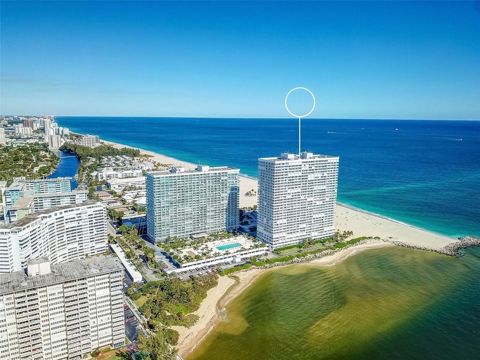 SE Point of Fort Lauderdale Beach. Idyllic location to live!
