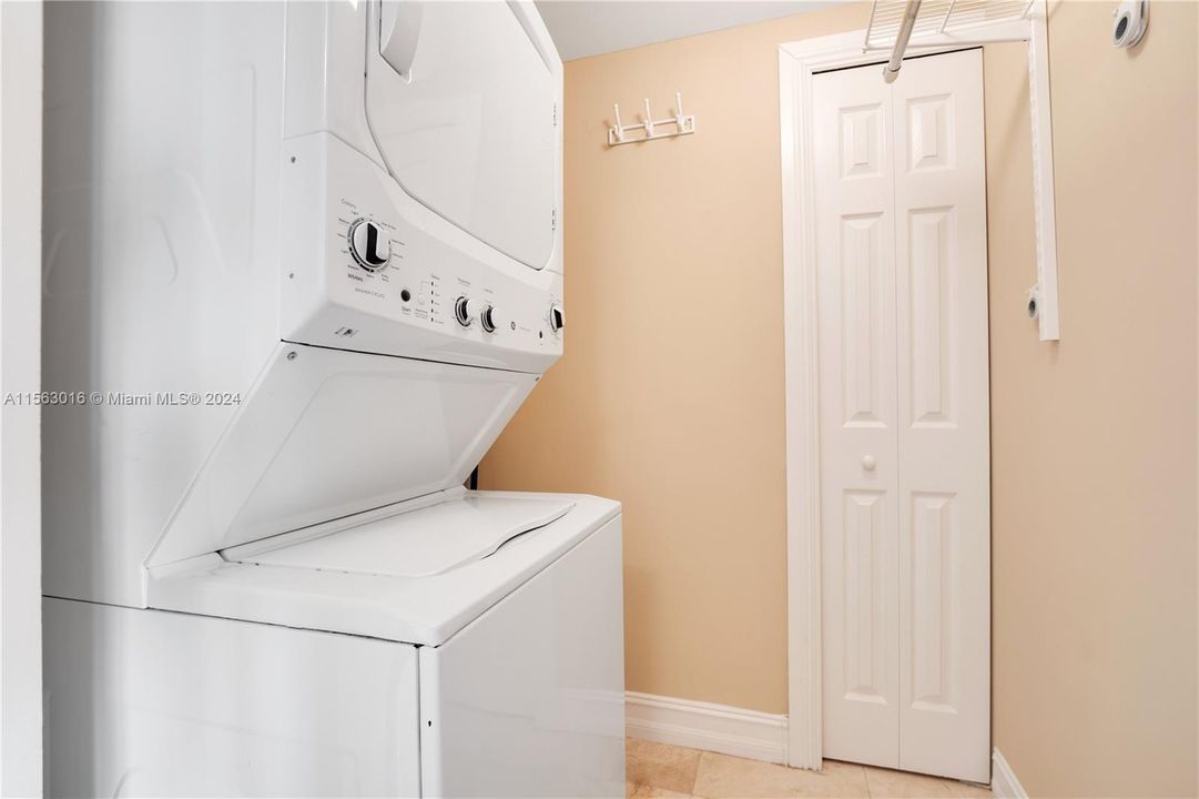 With additional laundry closet.
