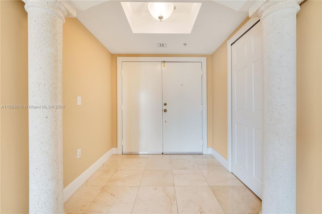 Foyer. Door on right is laundry room.