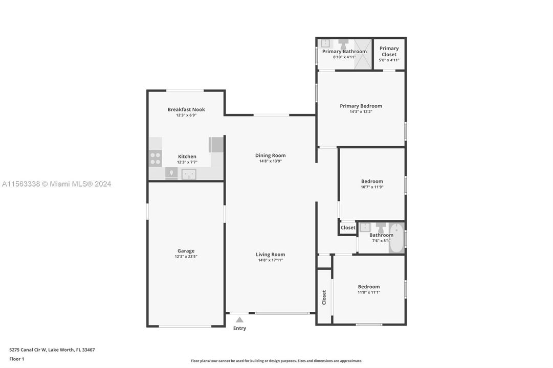 Active With Contract: $449,900 (3 beds, 2 baths, 1330 Square Feet)