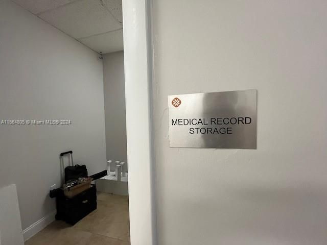 Secured medical records room