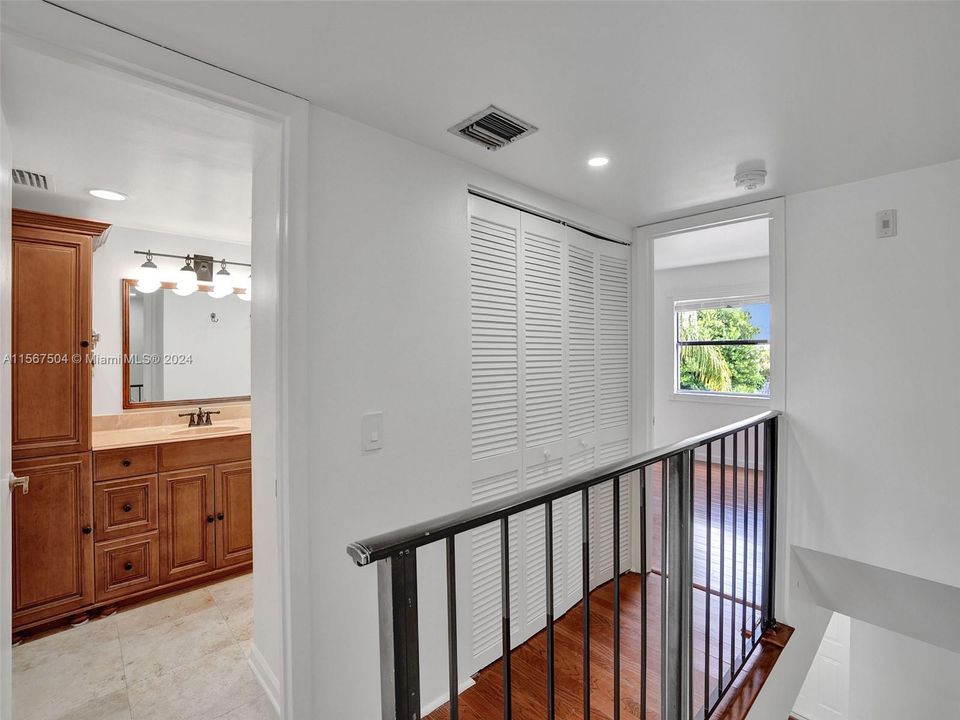 large hallway linen closet