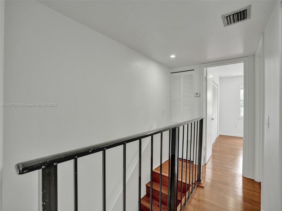 2nd floor boasts natural wood floors throughout