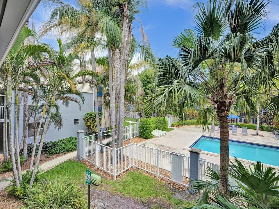 The sparkling pool is right in front of this unit!