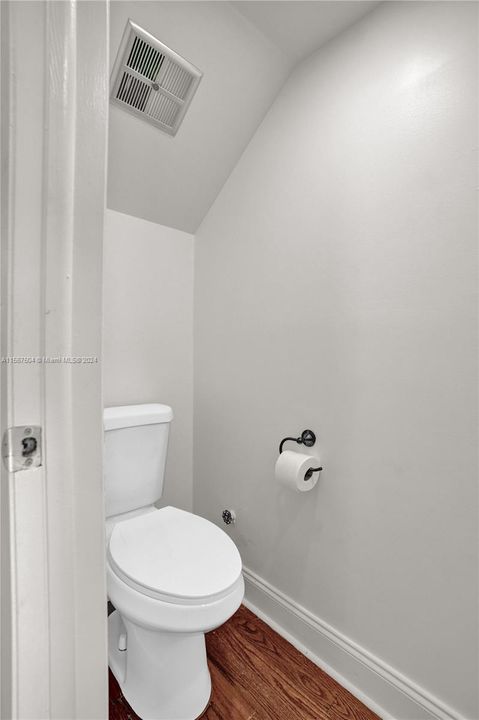 new half-bathroom downstairs