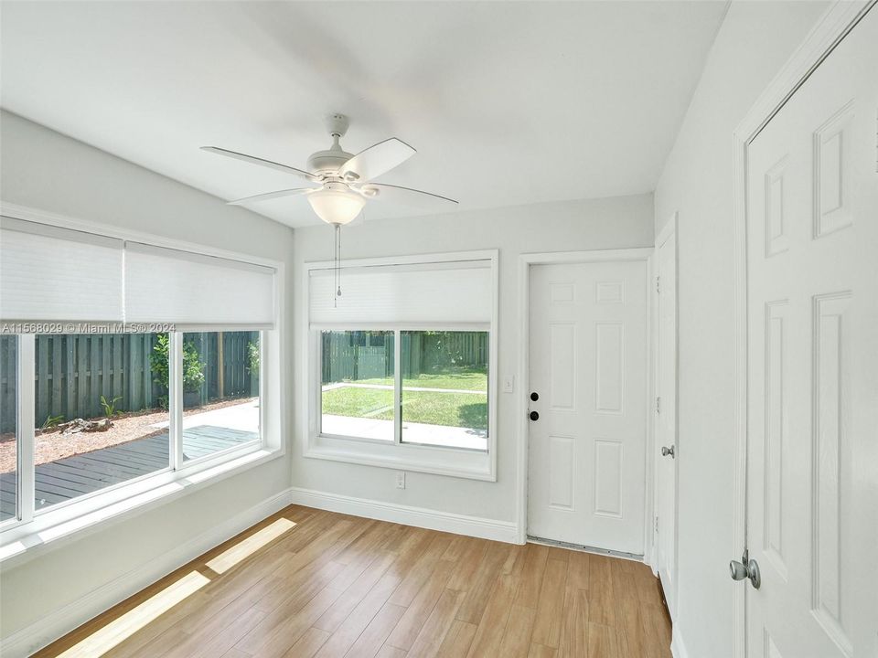 Florida Room leading out to you private back yard