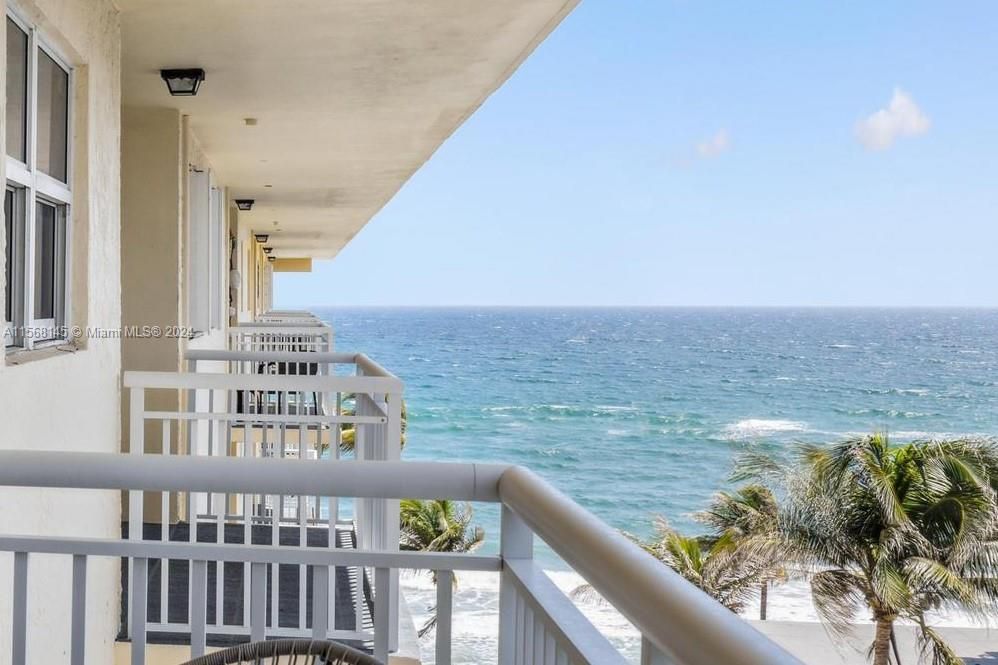 Private Balcony with ocean and intracoastal views