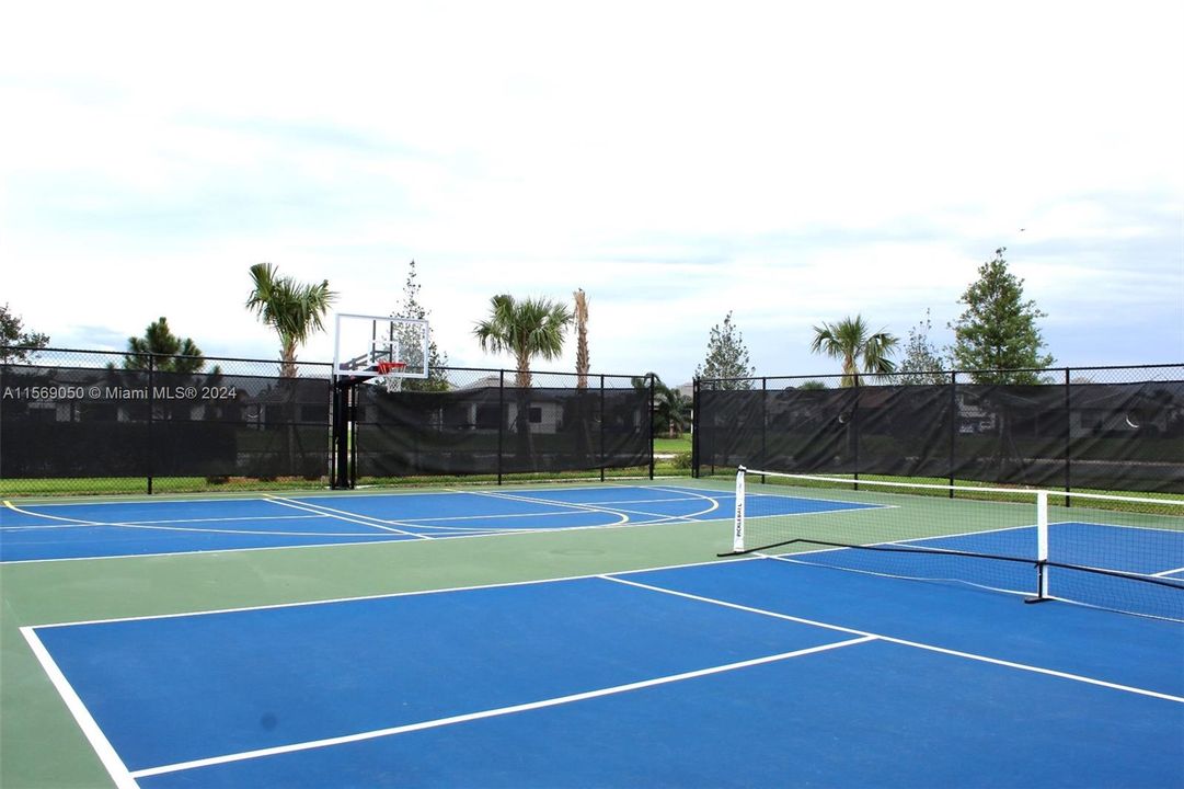 Pickle Ball and Basketball Courts