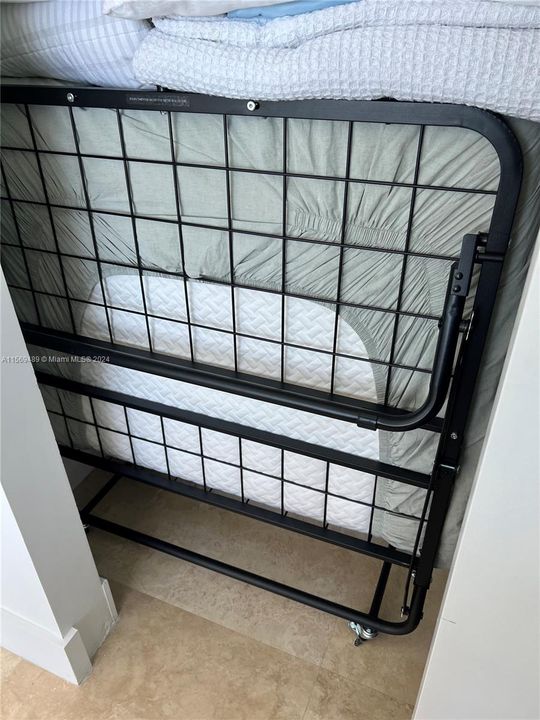 Murphy bed for addition sleeping