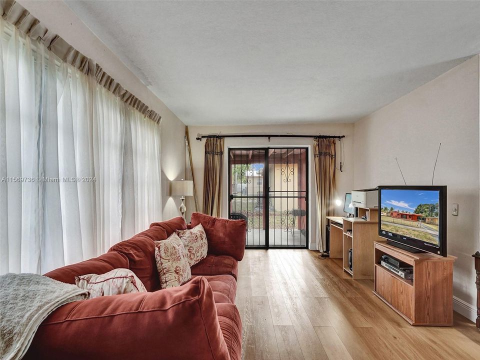 View of Living Room with Patio Door View