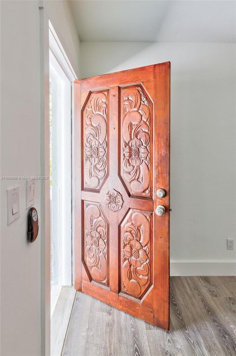 Beautiful Carved Front Door
