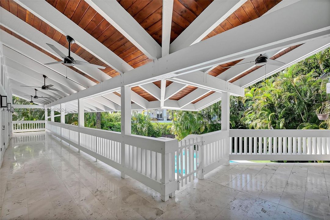 Key West Style Wraparound Covered Porch