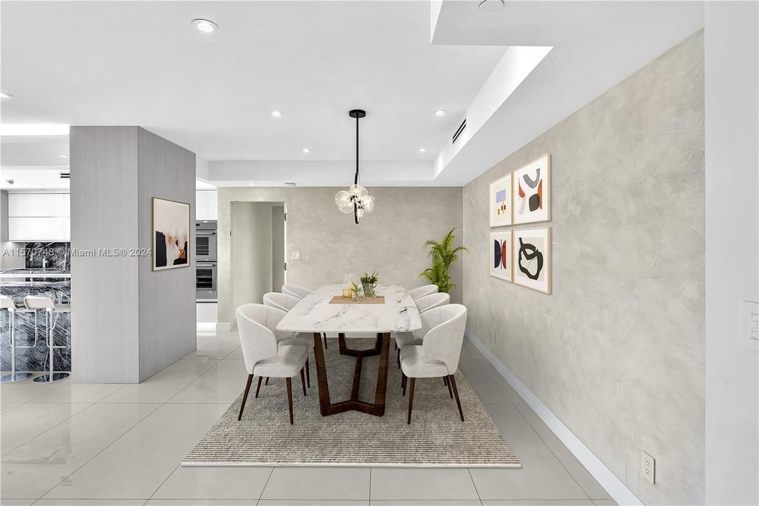 LARGE DINING AREA IN OPEN CONCEPT FLOOR PLAN ALLOWS FOR EASY ENTERTAINING FOR HOLIDAYS AND SOCIAL GATHERINGS