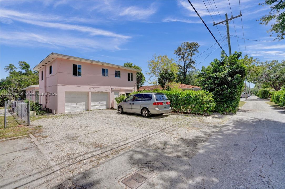 2 car garage and ample driveway parking