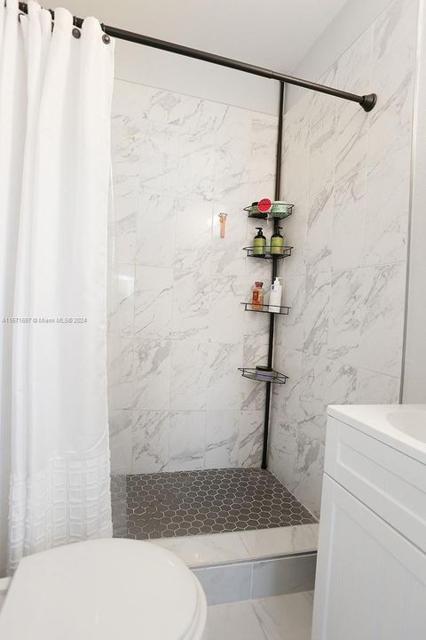 Totally Remodeled Marble Master Bathroom