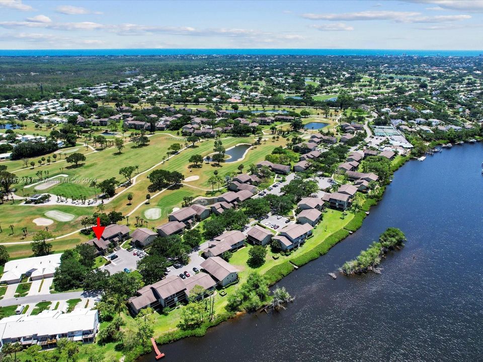 Aerial Location views of the river on the front porch