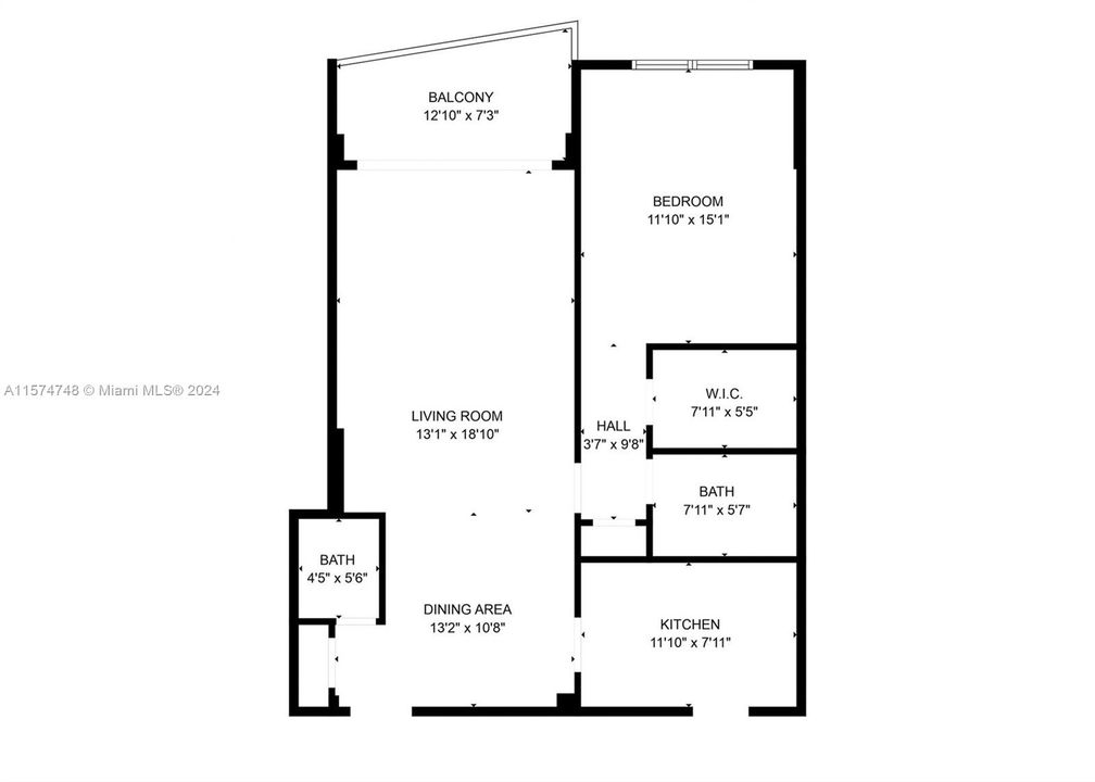 For Sale: $520,000 (1 beds, 1 baths, 835 Square Feet)