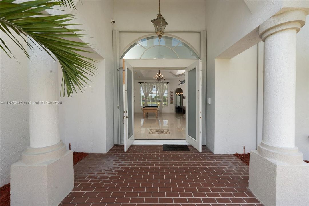 Grand entry with double doors