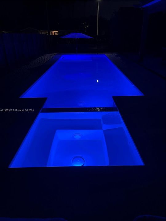 Multi-colored pool lights