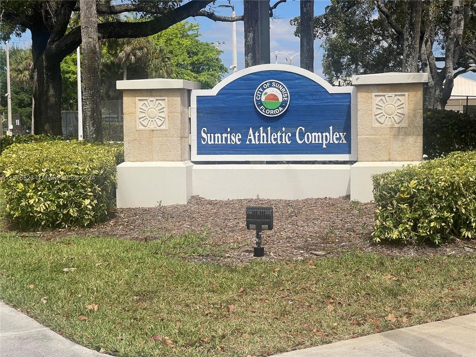 Sunrise Athletic Center steps away