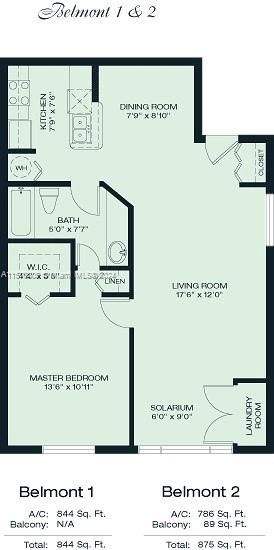For Rent: $1,793 (1 beds, 1 baths, 844 Square Feet)